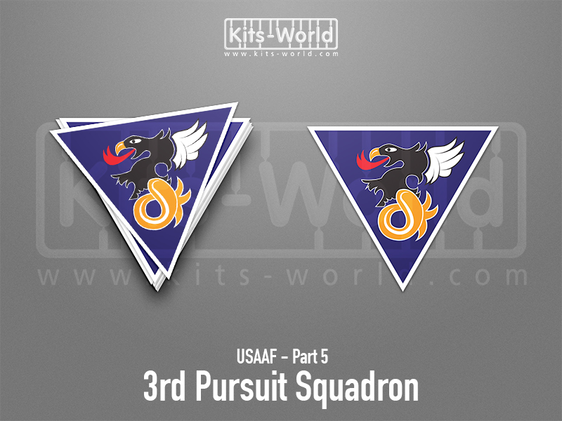 Kitsworld SAV Sticker - USAAF - 3rd Pursuit Squadron W:100mm x H:87mm 